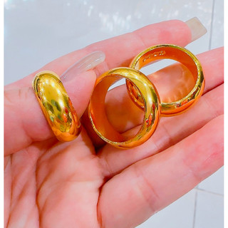 Nhẫn trơn cao cấp loại 5 chỉ mạ vàng 24