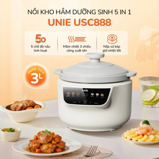 [CHÍNH HÃNG] Nồi Nấu Chậm Dưỡng Sinh UNIE USC888 Kho Hầm Đa Năng - Dung Tích 3L - Bảo Hành 12 Tháng
