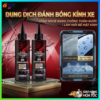 Dung Dịch Phủ Nano Kính Ô Tô D1 – Chống Bám Nước, Đánh Bóng Kính Xe, Tăng Tầm Nhìn Khi Mưa