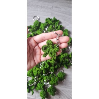 (Giao từ 4 cái hoặc mua kèm sp khác) Móc khóa CỎ 4 LÁ may mắn