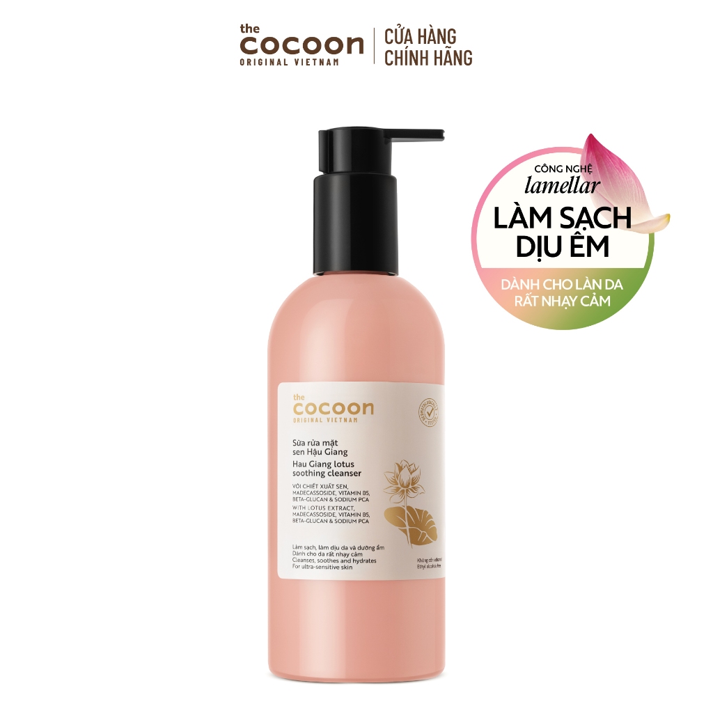 [MUA 2 GIẢM 40%] Combo 1 Nước tẩy trang Sen 500ml + 1 Sữa rửa mặt Sen Hậu Giang Cocoon 310ml | BigBuy360 - bigbuy360.vn