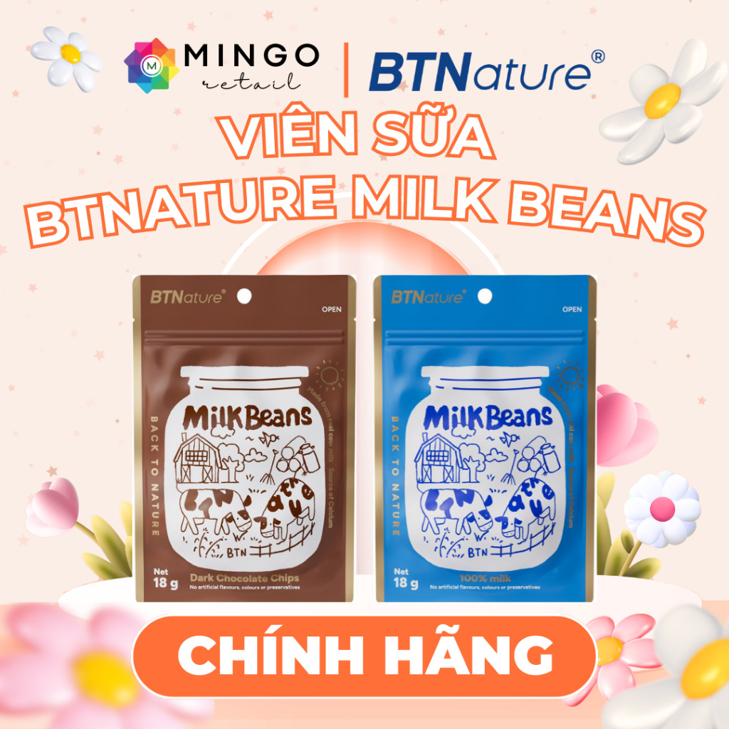 Viên Kẹo Sữa BTNature Milk Beans
