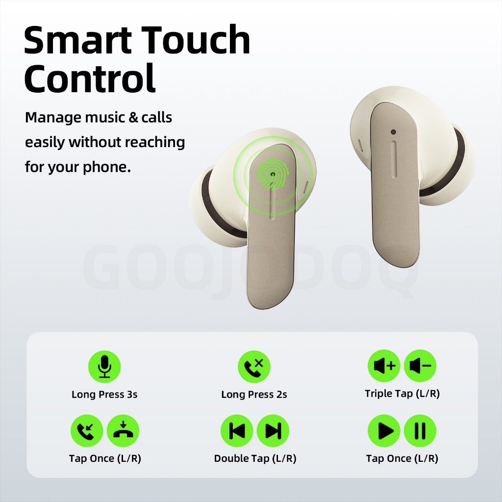 Tai nghe Bluetooth 5.3 không dây Goojodoq Thời lượng pin dài, nhỏ gọn và dễ mang theo | BigBuy360 - bigbuy360.vn