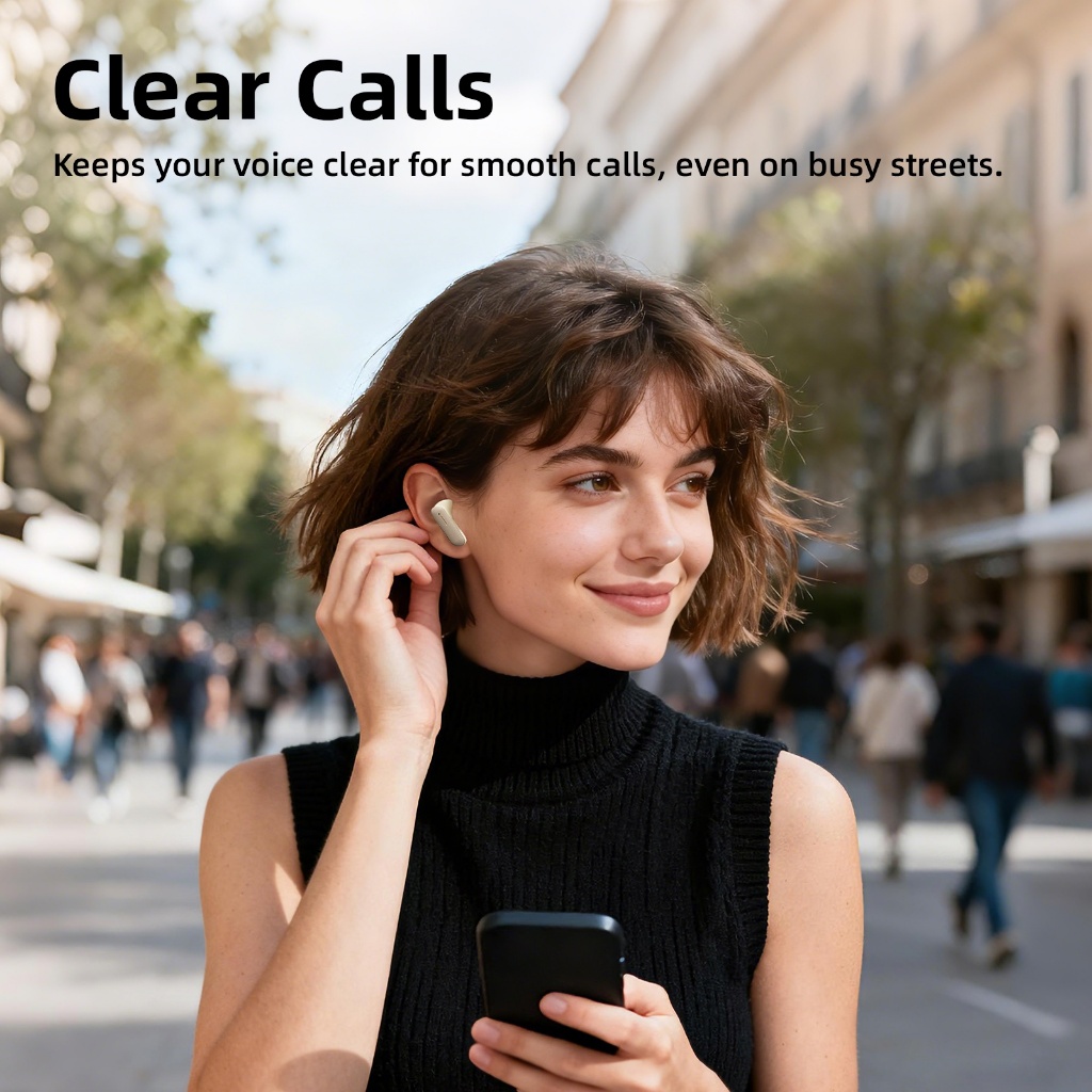Tai nghe Bluetooth 5.3 không dây Goojodoq Thời lượng pin dài, nhỏ gọn và dễ mang theo | BigBuy360 - bigbuy360.vn