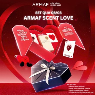 Set quà Armaf Scent Love - Thiệp nến trái tim & Charm túi xách trái tim - Club De Nui 105ml