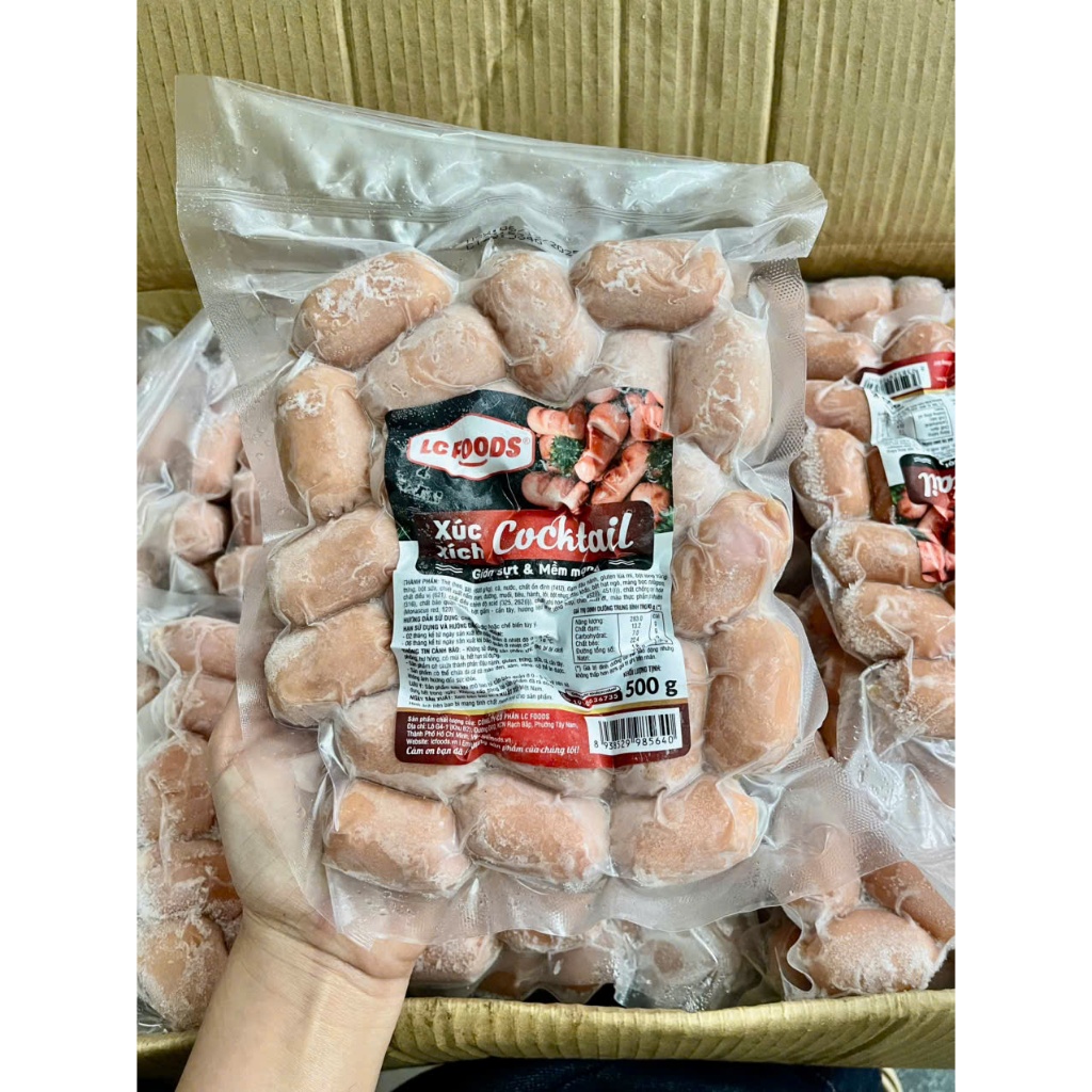Xúc xich cocktail Lc food 500gr - Giao hàng hỏa tốc