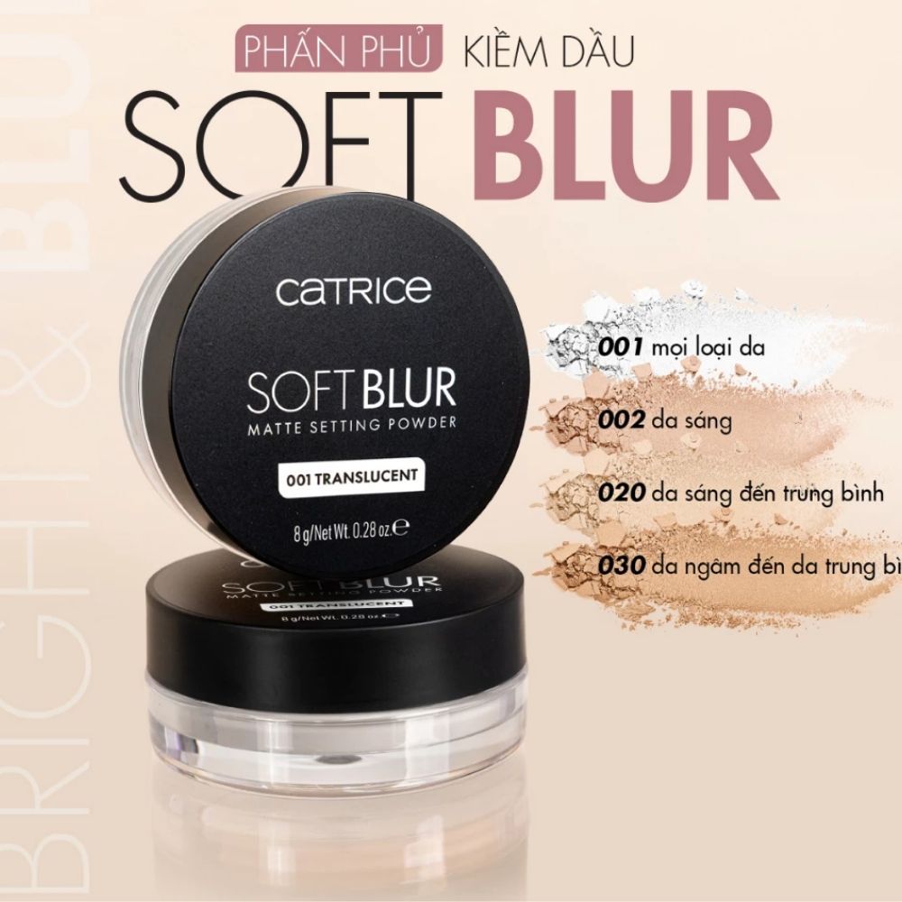 Ảnh 2 của Phấn phủ Catrice dạng bột mỏng nhẹ kiềm dầu, lâu trôi, căng bóng nâng tone