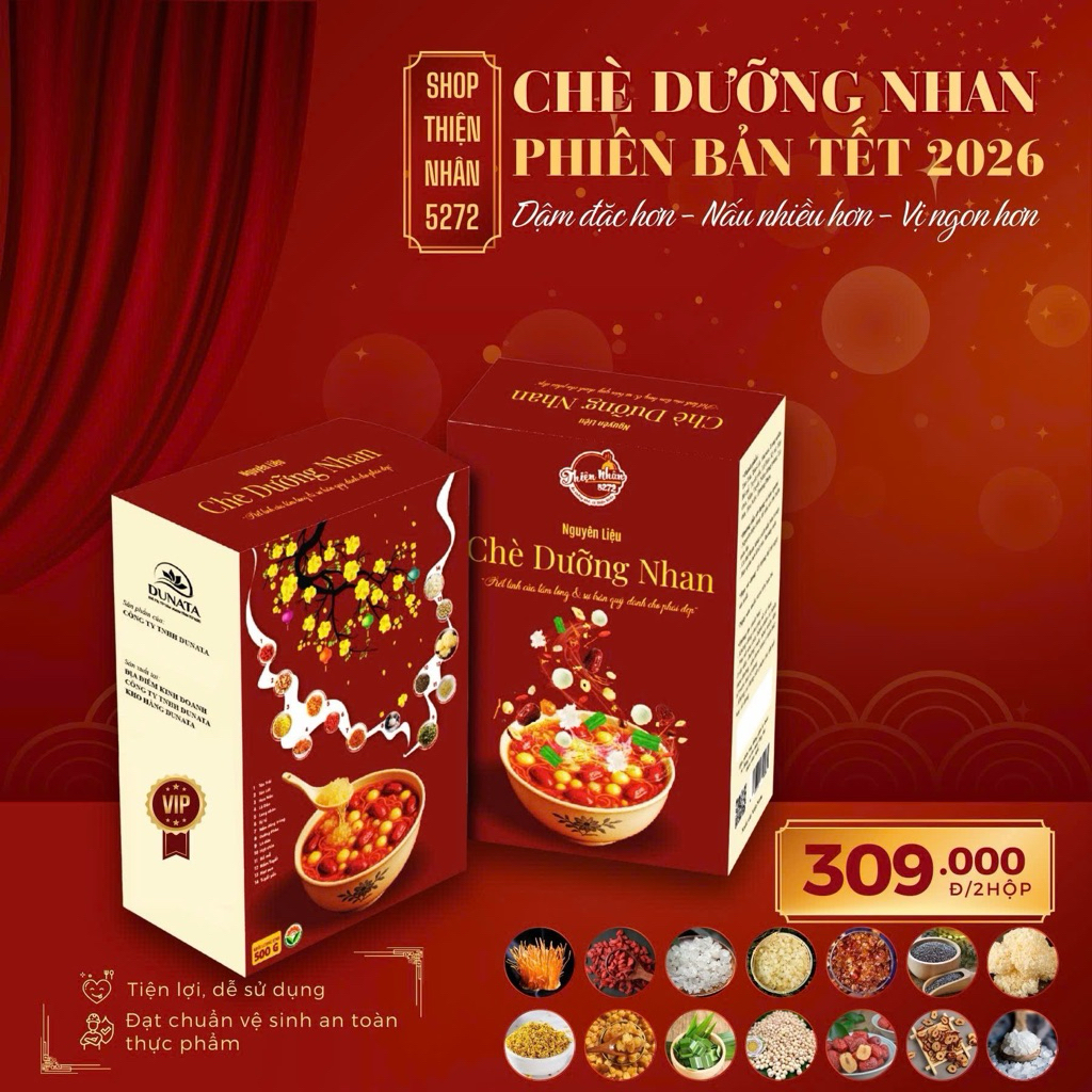 Combo 2 Set Chè Dưỡng Nhan Phiên Bản Nâng Cấp - Không Quà Tặng