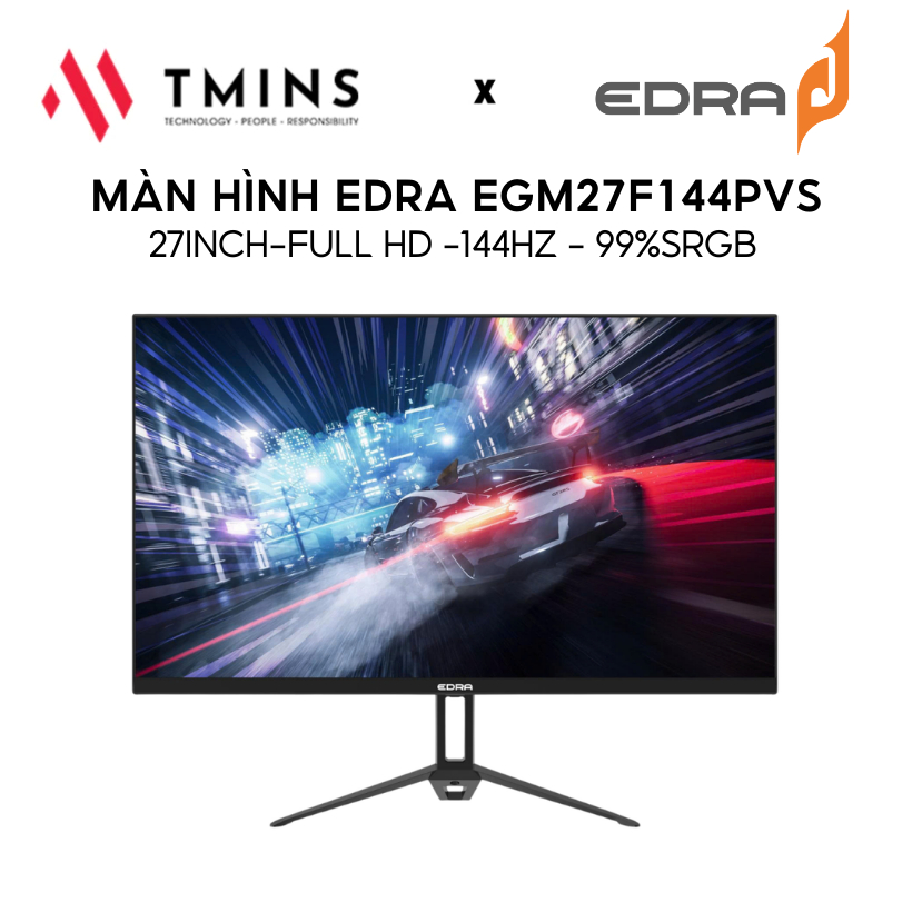 Màn hình Gaming EDRA EGM27F144PVS (27Inch-Full HD -144Hz - 99%sRGB) - Hàng chính hãng.