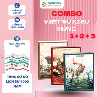 [Tặng Tranh Việt Sử] Combo Việt Sử Kiêu Hùng 1+2+3 - Hào Khí Dân Tộc Qua Từng Trang Sử, Bìa Cứng