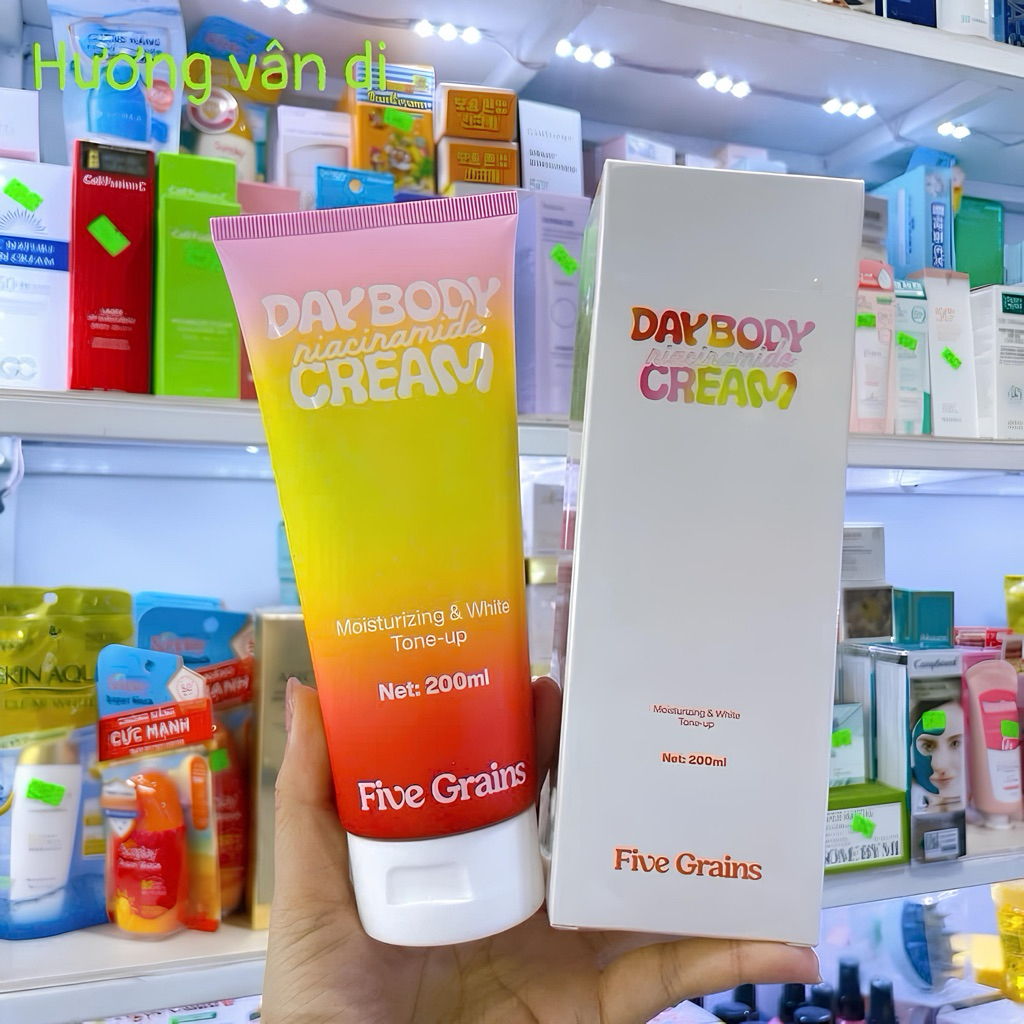 Kem Dưỡng Nâng Tone Body Five Grains Trắng Da 200ml