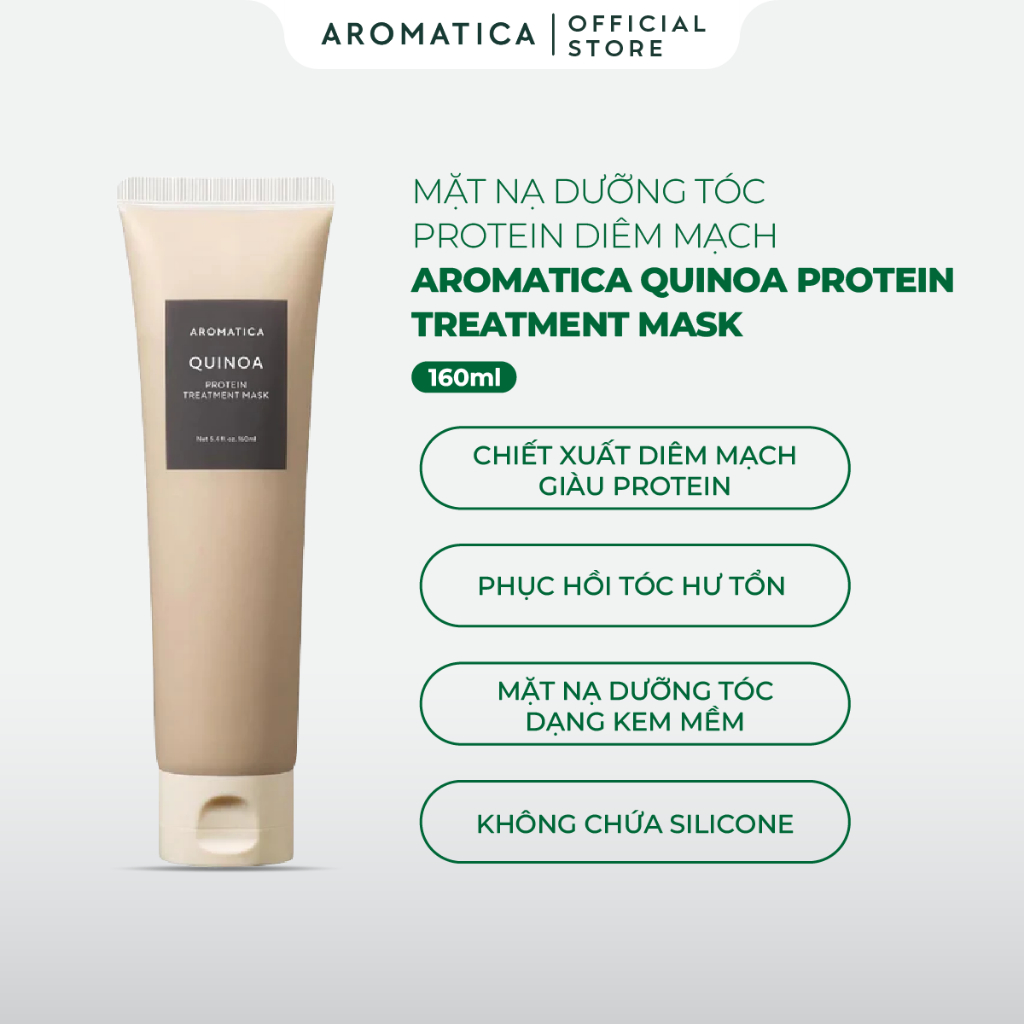 Mặt nạ dưỡng tóc Aromatica Quinoa Protein Treatment Mask 160ml