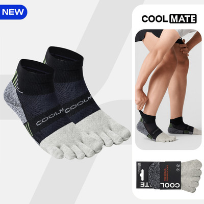 [MUA 2 GIẢM 5%]Tất thể thao nam nữ cổ ngắn Xỏ Ngón Chạy Bộ Coolmate