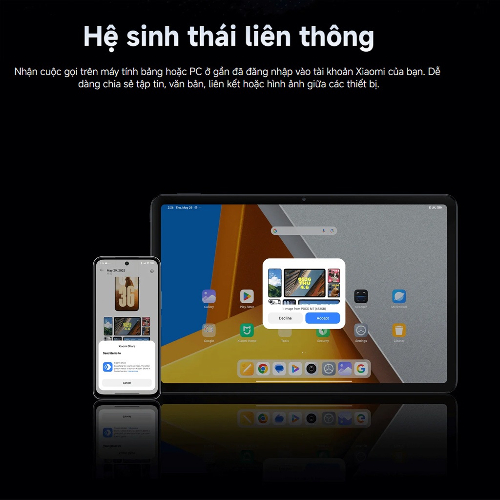 Điện thoại Xiaomi Poco M7 6GB 128GB Chính hãng | Màn hình 6.9" | Pin 7000mAh | NFC | BigBuy360 - bigbuy360.vn