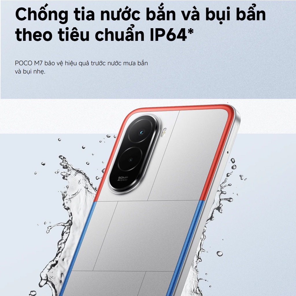 Điện thoại Xiaomi Poco M7 6GB 128GB Chính hãng | Màn hình 6.9" | Pin 7000mAh | NFC | BigBuy360 - bigbuy360.vn