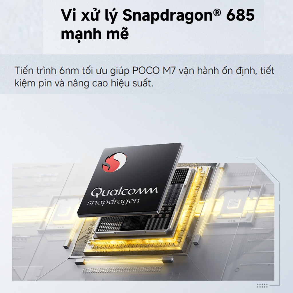 Điện thoại Xiaomi Poco M7 6GB 128GB Chính hãng | Màn hình 6.9" | Pin 7000mAh | NFC | BigBuy360 - bigbuy360.vn