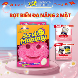 Miếng rửa chén bọt biển Scrub Mommy - 2 mặt đa năng - an toàn - chống mùi