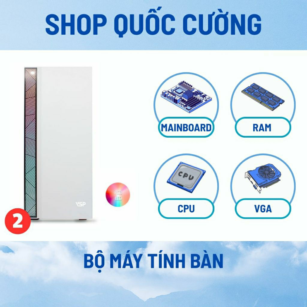 Bộ máy tính bàn chuyên văn phòng nhẹ I3-7100, Ssd 128, Main H110. hàng bảo hành xem dưới mô tả