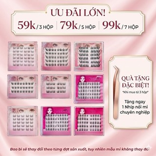 Lông mi giả 6 hàng dày dài phong cách hiện đại, thiết kế 3D tự nhiên dễ dùng, tái sử dụng nhiều lần