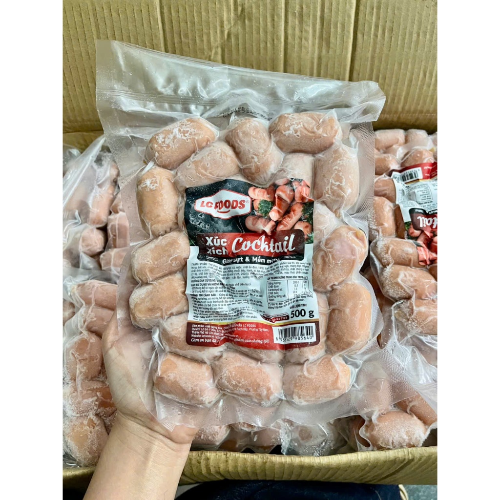Xúc xích Cocktail LC Food 500gr - giao hàng hoả tốc