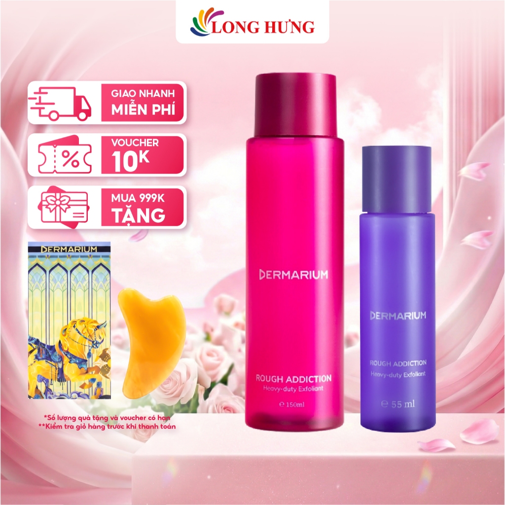 Tẩy tế bào chết Dermarium Rough Addiction 8% Glycolic + Lactic Acid (55ml/150ml)