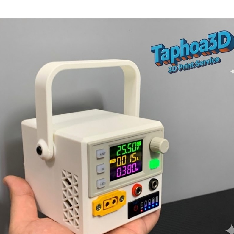 Vỏ máy SK120X in 3D cao cấp – Hộp điều chỉnh điện áp di động (Chỉ vỏ, không linh kiện)