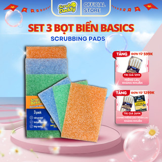Bọt Biển Chà Rửa Scrub Daddy Scrubbing Pads Basics – Chà sạch, bền, không trầy xước