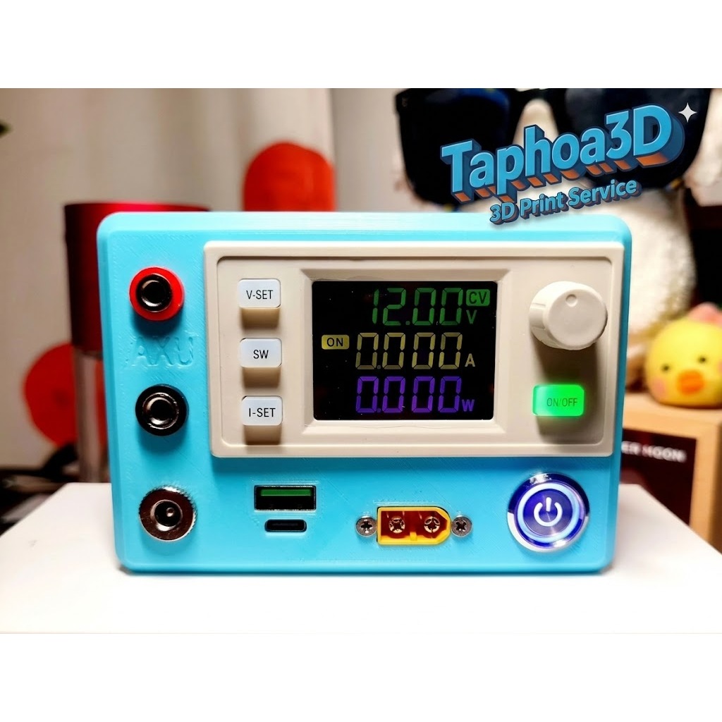 Vỏ máy SK120X in 3D cao cấp – Hộp điều chỉnh điện áp di động 120W (Chỉ vỏ, không linh kiện)