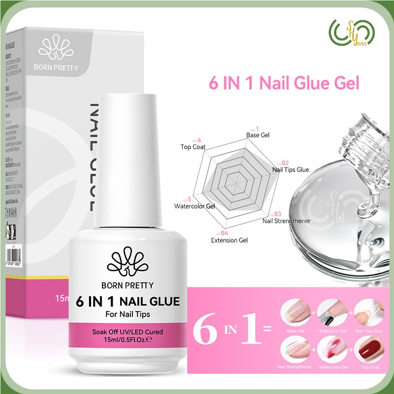 Glue Gel đa năng - 6in1 Nail Glue Gel 15ml