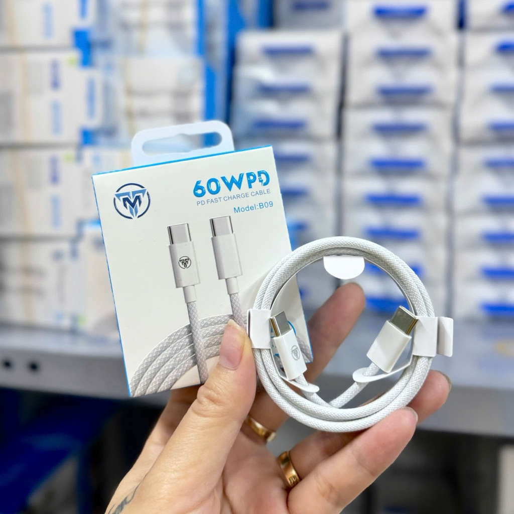 Cáp sạc chính hãng TMT B08 và B09 Hỗ trợ sạc siê nhanh Cáp B08 C-( 27W ) Cáp B09 C-C ( 60W )