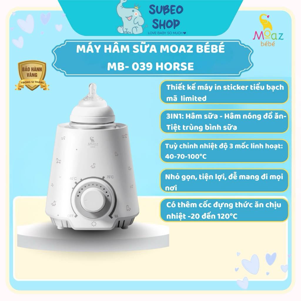 Máy hâm sữa Moaz bébé Mb039 house