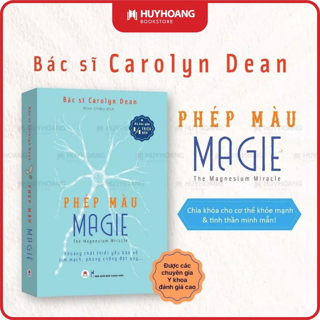 Sách - Phép Màu Magie chống đột quỵ, tim mạch, tiểu đường, dinh dưỡng khoa học, cải thiện cuộc sống
