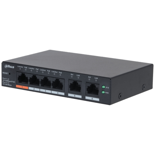 Switch PoE 6 port DAHUA DH-CS4006-4ET2ET-60 Chính hãng