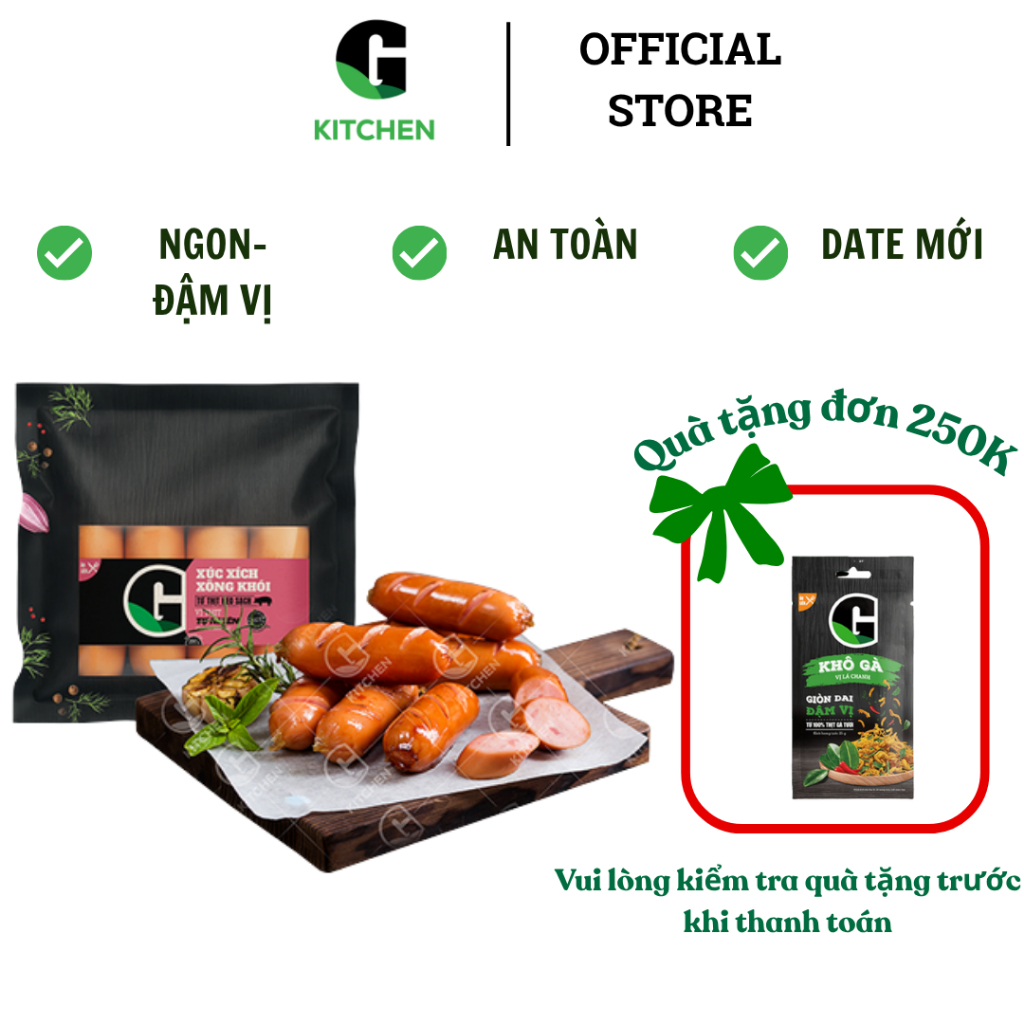 Xúc xích xông khói G Kitchen 200g [Giao nội thành TP.HCM]