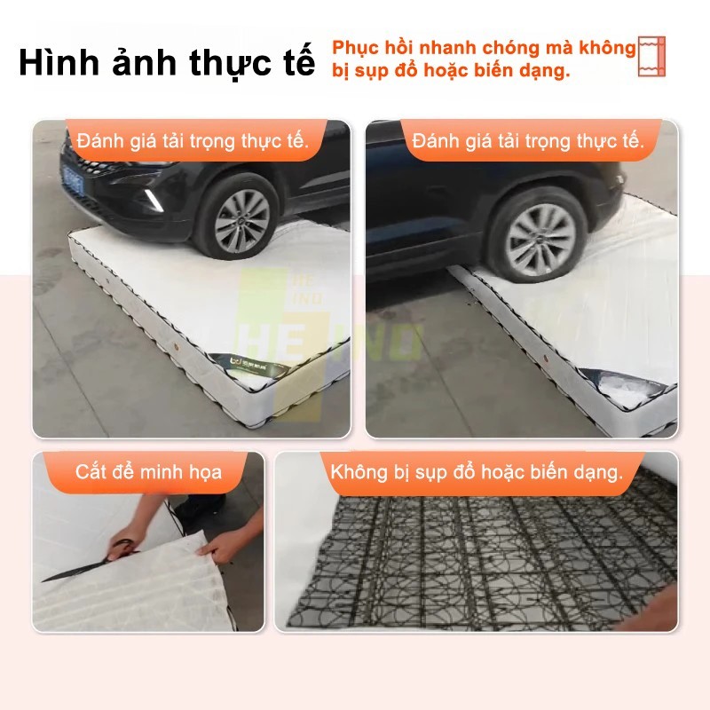 HEINO Nệm Cao Su Thiên Nhiên 15cm Mềm Mại Thoáng Khí Ép Chặt Lò Xo Túi Chống Đau Lưng | BigBuy360 - bigbuy360.vn