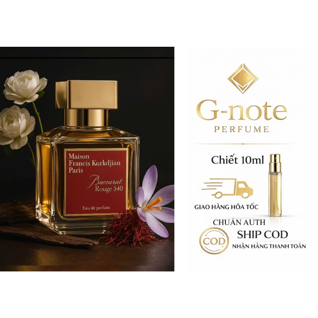 CHIẾT 10ML - NƯỚC HOA MFK BACCARAT ROUGE 540 - CHUẨN AUTH