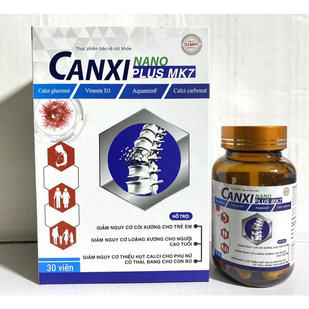 Aquamin F Canxi Nano Mk7 PLUS tảo biển đỏ vitamin D3 BỔ SUNG CANXI, chống còi xương, loãng xương mil