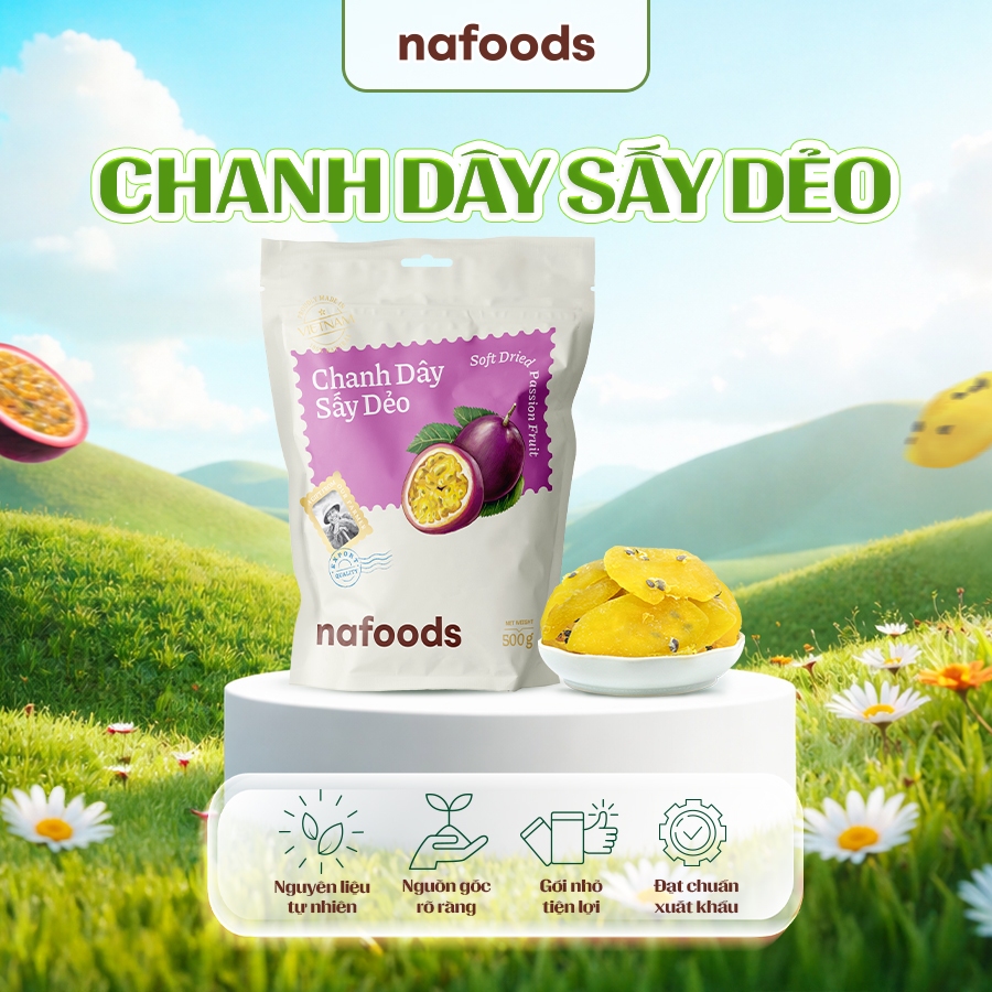 Chanh Dây Sấy Dẻo NAFOODS Túi 500gr