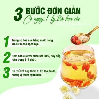 Hoa cúc trắng khô 500g, bạch cúc, trà cúc trắng, nguyên bông, dùng pha trà, nấu nước sâm - Lãn Ông