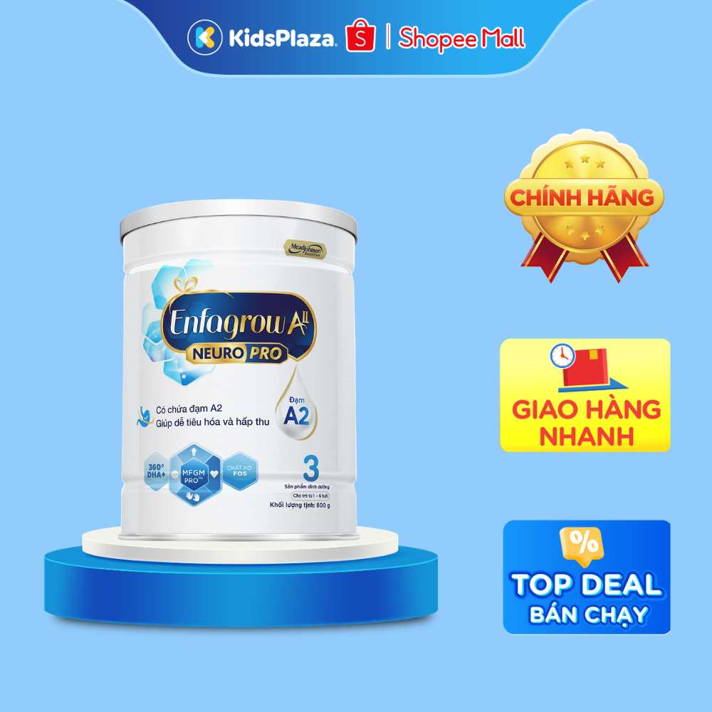 Sữa Enfagrow A2 số 1/ số 2/ số 3 350g và 800g - Chính Hãng
