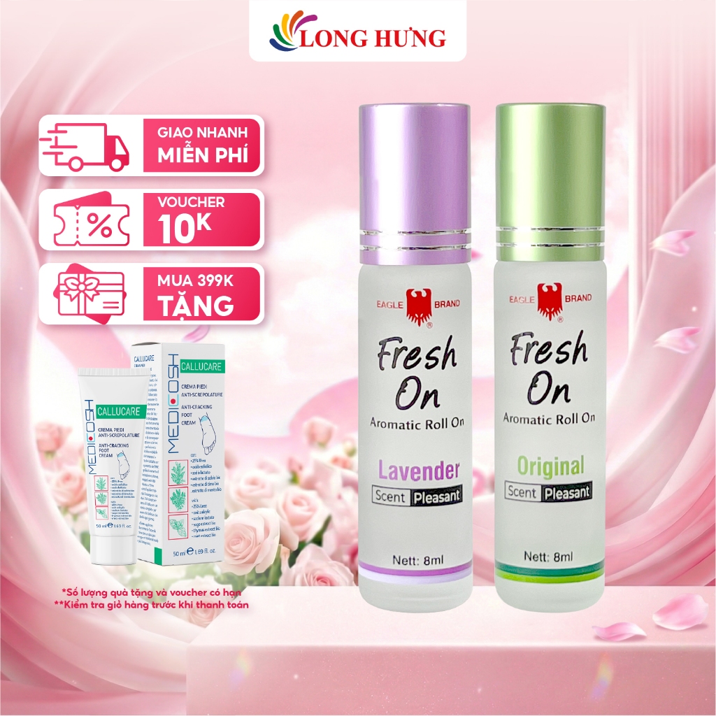 Dầu lăn giảm căng thẳng Eagle Brand Fresh On (8ml)