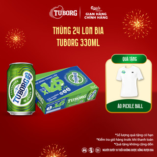 Thùng 24 lon Bia Lager Tuborg (330ml/lon) - Độ cồn 4.6%