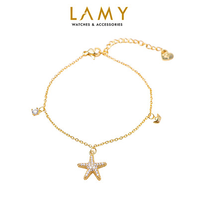 Vòng tay bạc LAMY Star Fish Gold Bracelet 2256