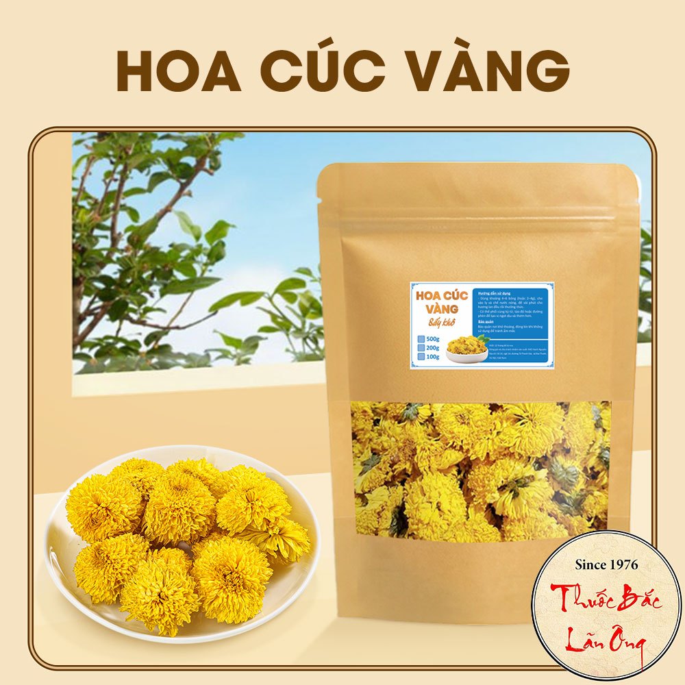 Hoa cúc vàng nguyên bông 500g, trà hoa cúc khô giúp an thần, ngủ ngon, đẹp da, dưỡng nhan