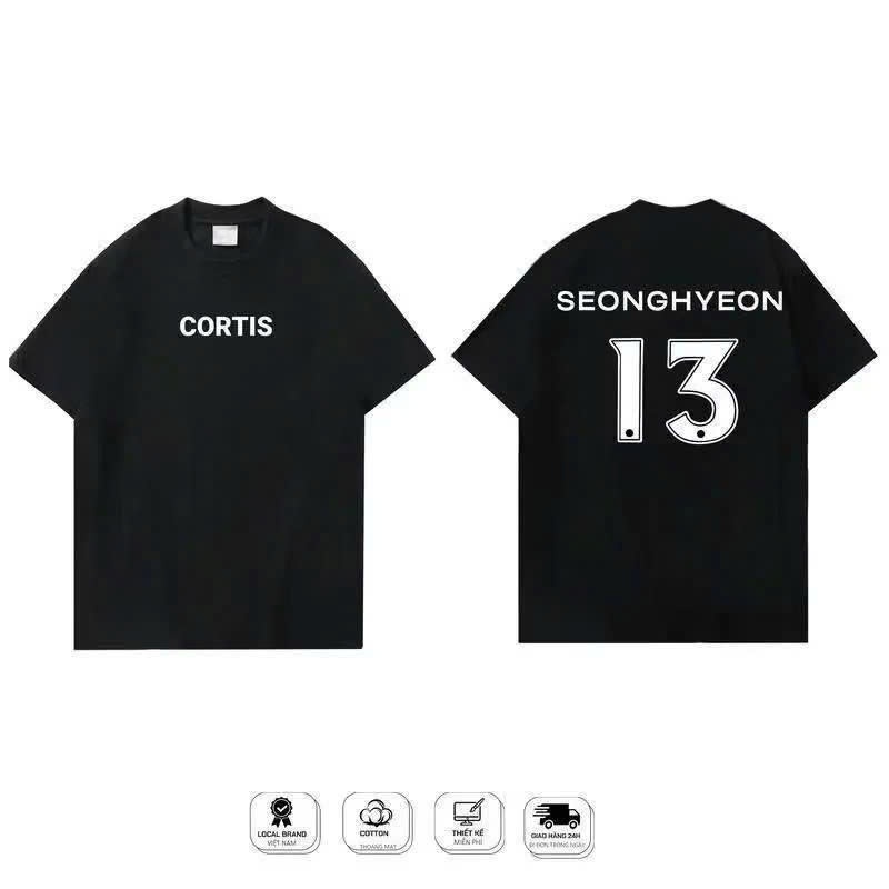 áo cortis , áo Seonghyeon cortis - áo thun cortis in tên thành viên Seonghyeon