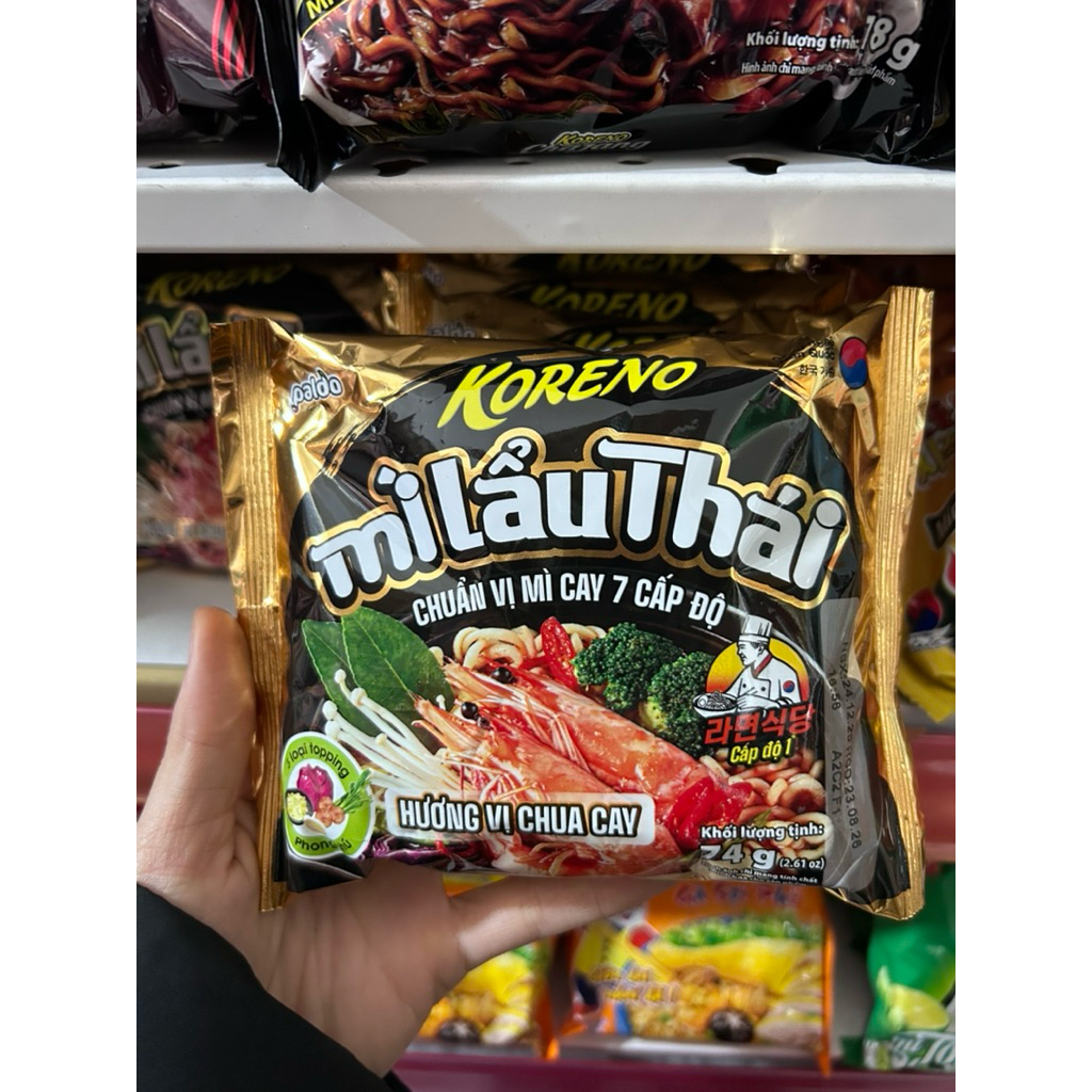 Mì tôm lẩu thái koreno