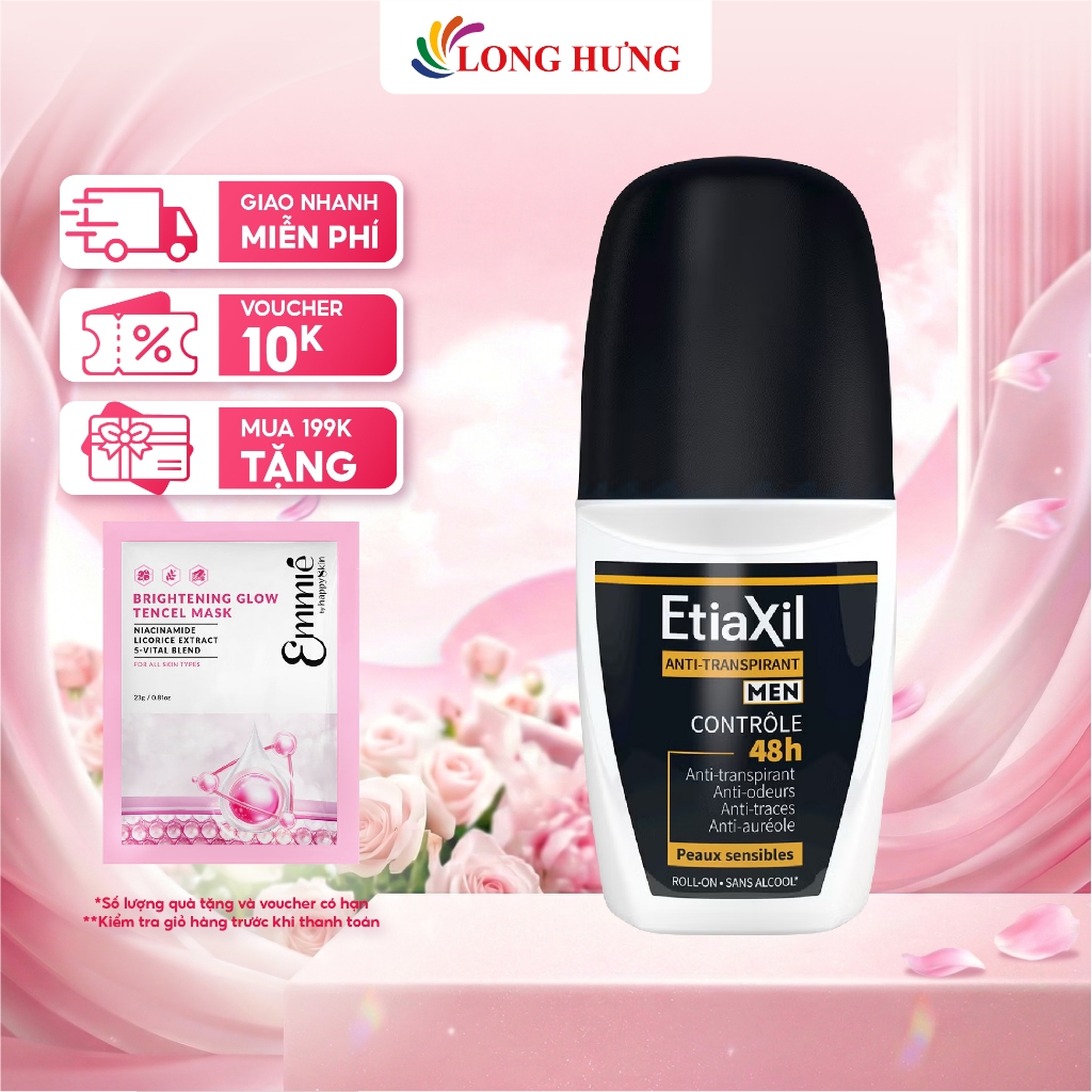 Lăn khử mùi nam EtiaXil Anti Transpirant Men 48H (50ml)