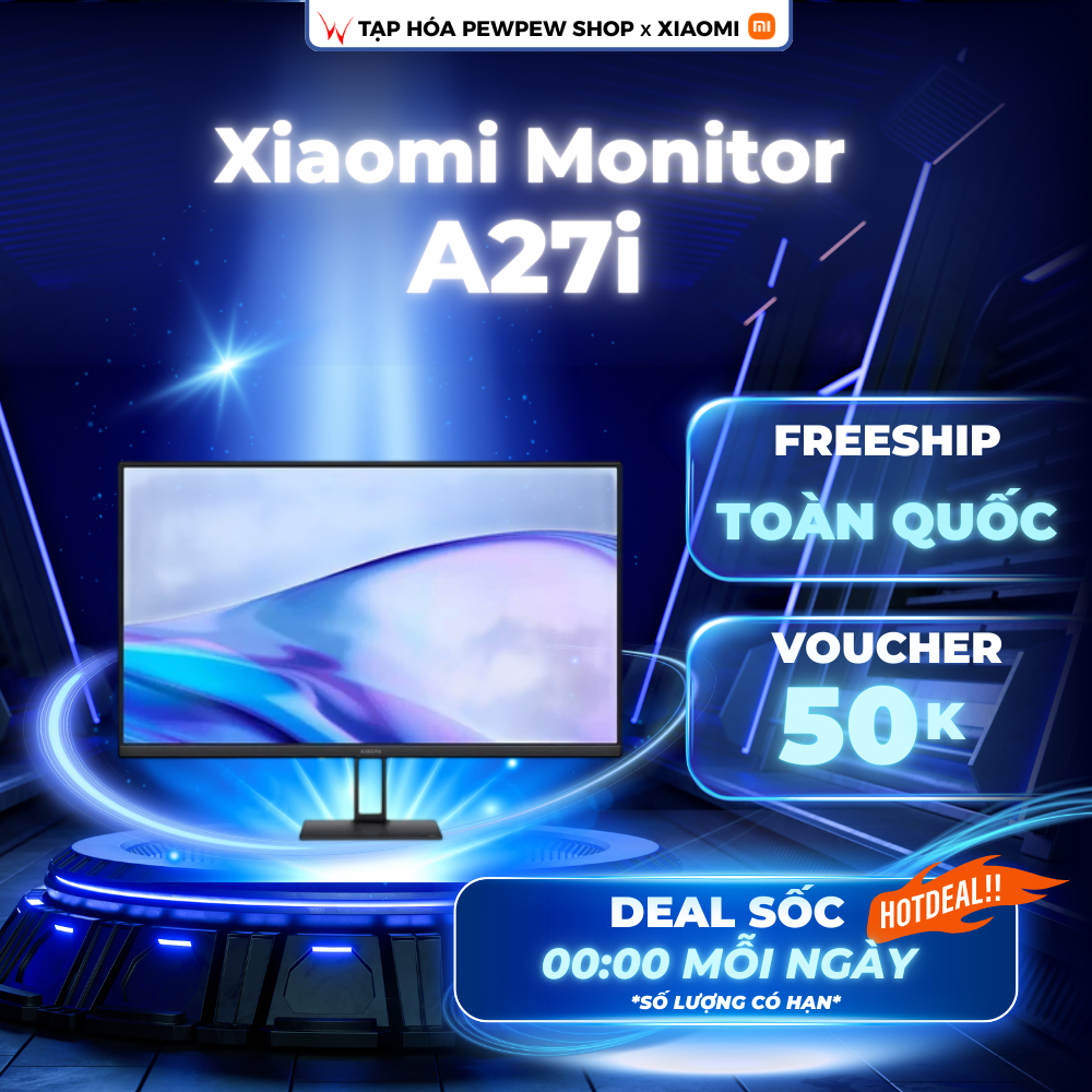 Màn hình máy tính Xiaomi Monitor A27i ELA5345EU 27 inch - FHD IPS - 100Hz - Viền mỏng - Bảo hành 36 