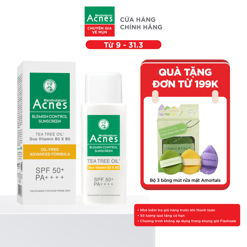 Kem chống nắng cho da dầu mụn Acnes Blemish Control Sunscreen 50g