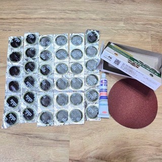 Bộ Dụng Cụ 3 Món Vá Ruột Xe Đạp Gồm 1 hộp 36 miếng vá có tuýp keo + 3 cây nại + 1 miếng nhám